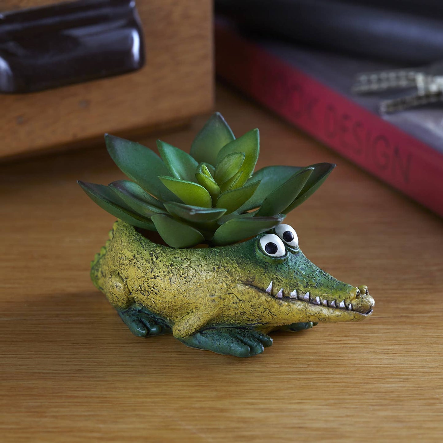 Baby Alligator 'Kicks' Mini Planter