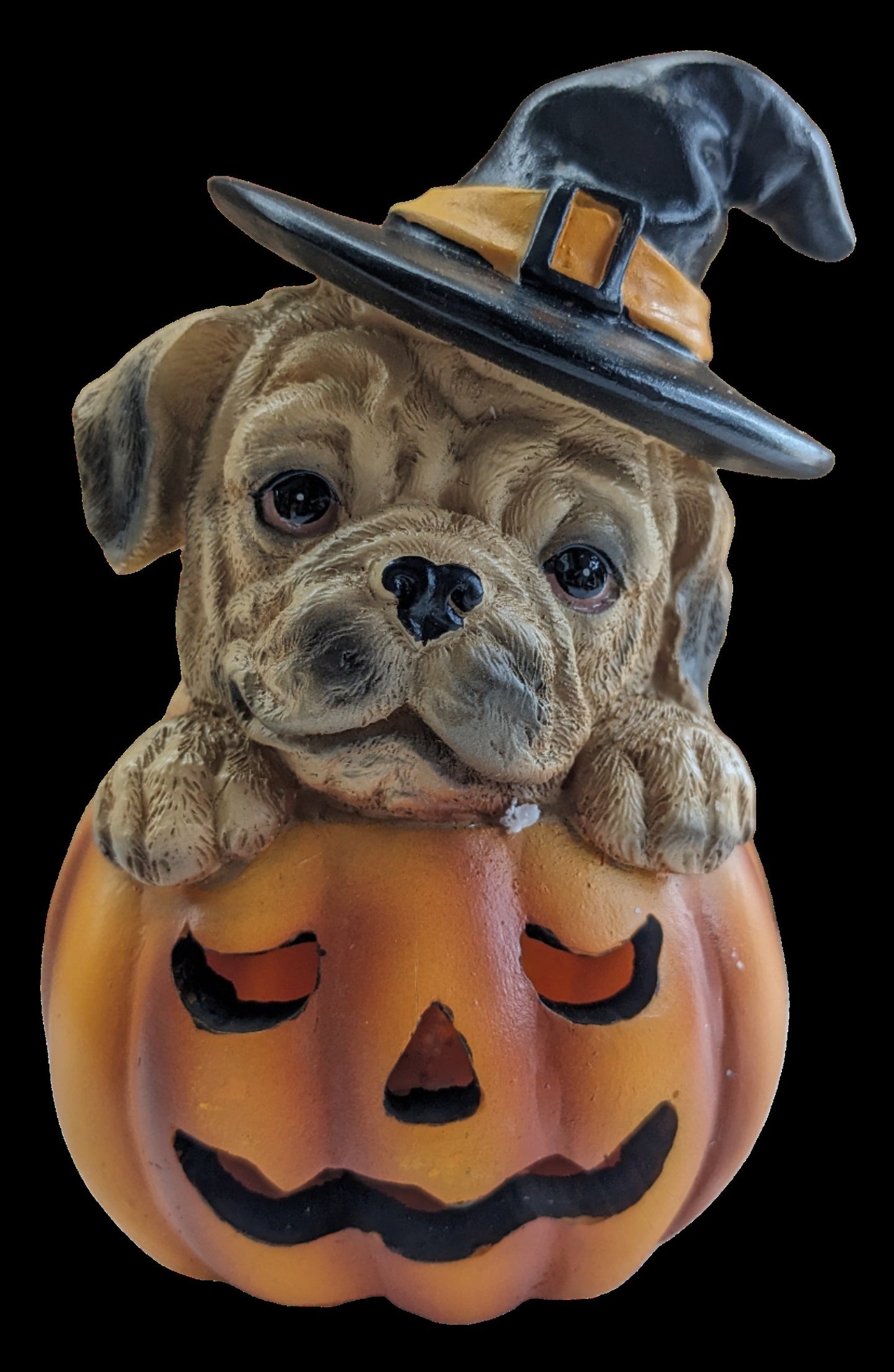 Resin LED Pumpkin Puppy