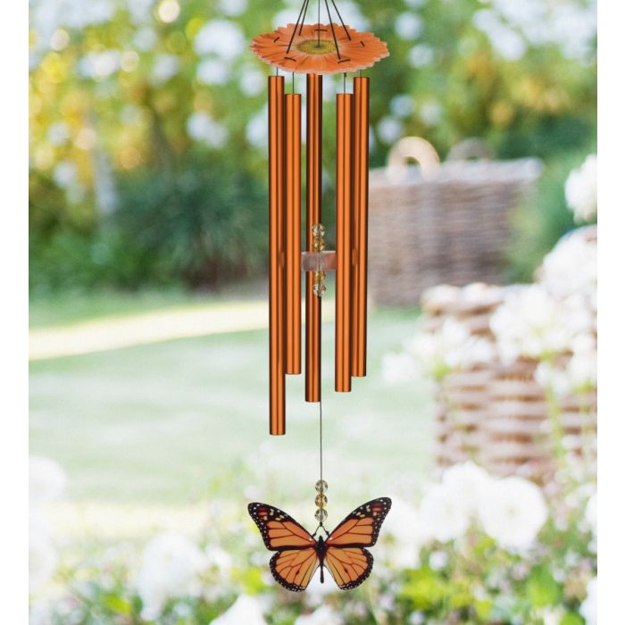 Butterfly Chime 32" Orange Monarch