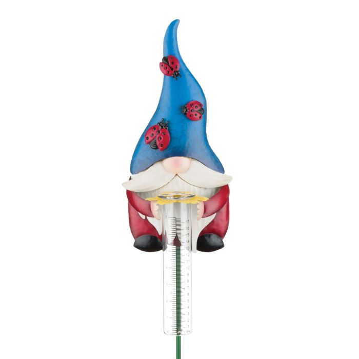 Gnome Rain Gauge - Ladybug