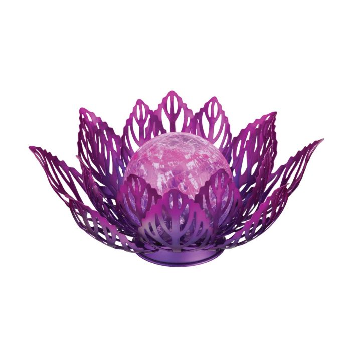 Floral Solar Decor - Purple