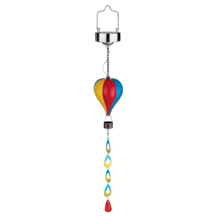 Mini Hot Air Balloon Spinner Solar Lantern - Stripe