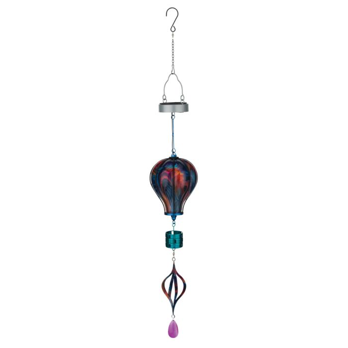Swirl Balloon Spinner Solar Lantern - Multi