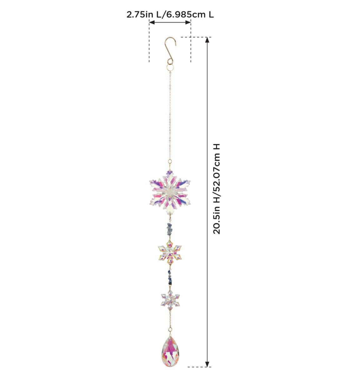 Daydream Snowflake Ornament - Triple