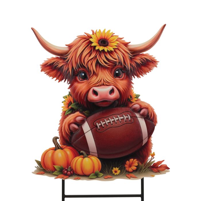 Highland Cow Stake/Wall Decor