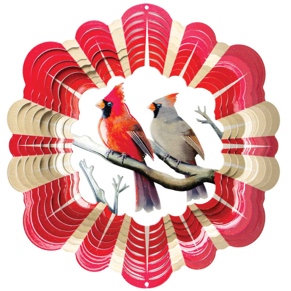 Cardinals Large 12" Wind Spinner