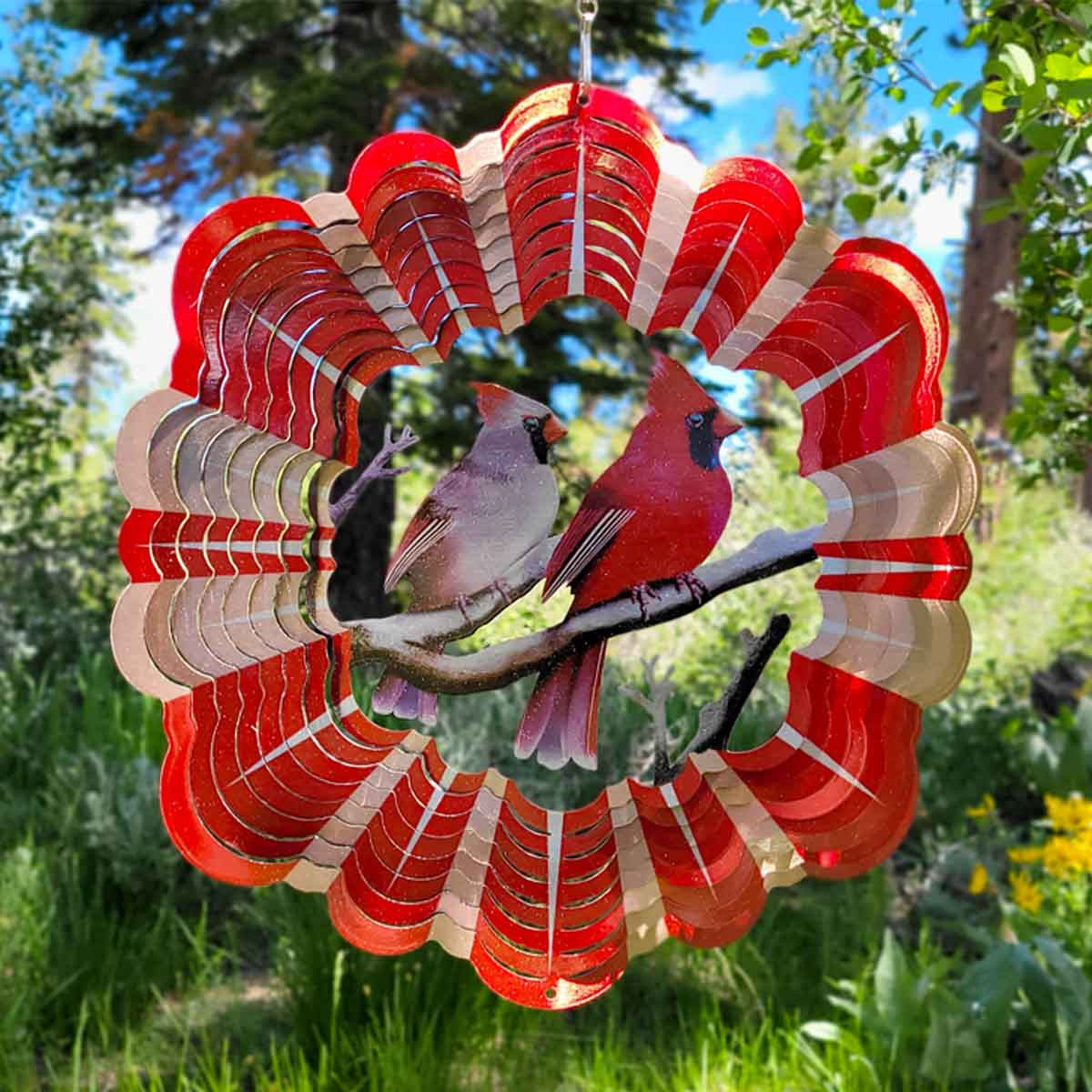 Cardinals Large 12" Wind Spinner