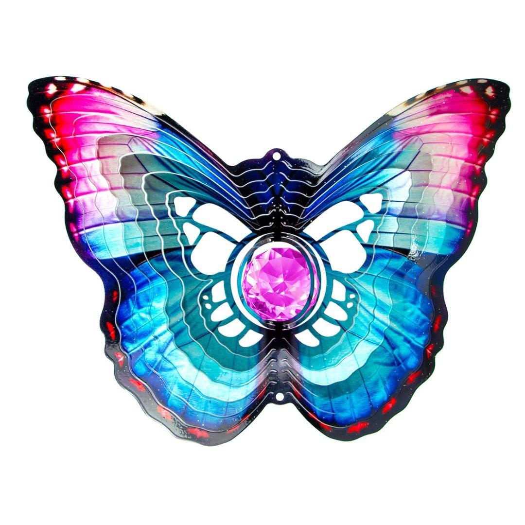 Crystal Butterfly Wind Spinner