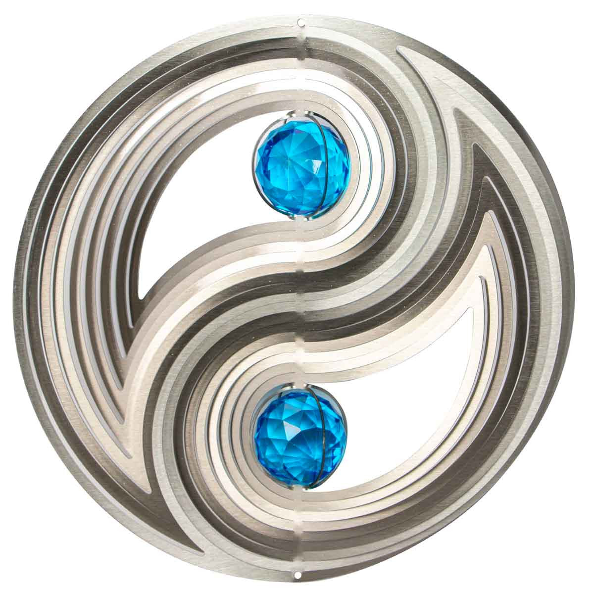 Crystal Yin Yang Large 12" Wind Spinner