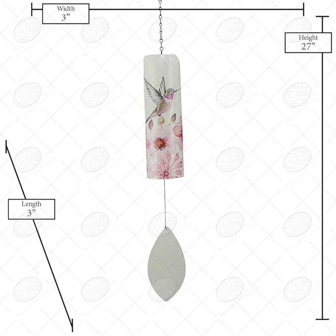 Chime Bell Hummingbird And Flower