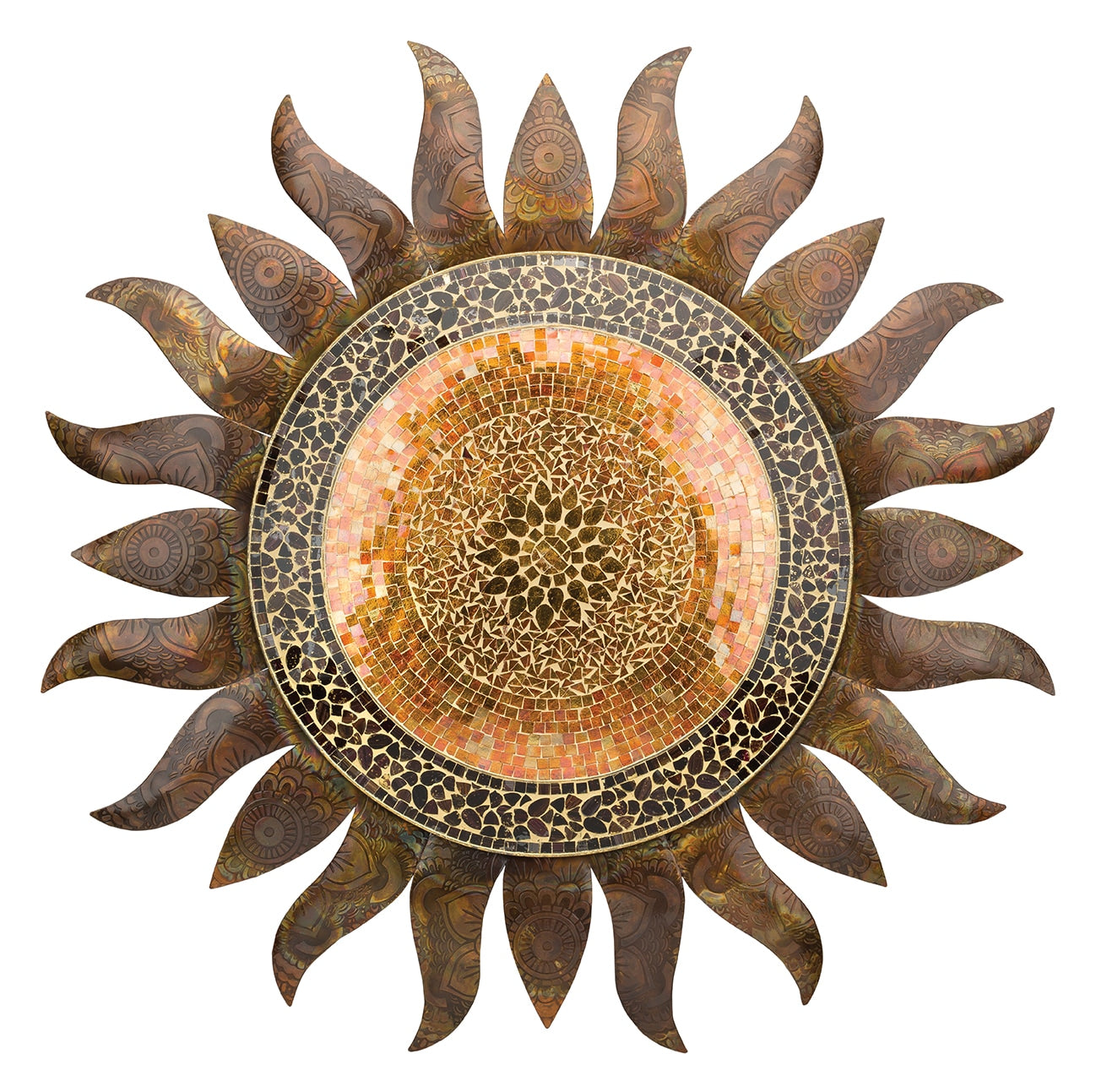 Gold Sun Wall Decor 36"