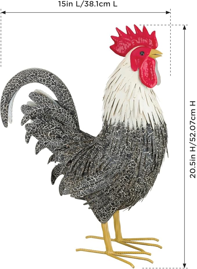 Verde Rooster Decor Large