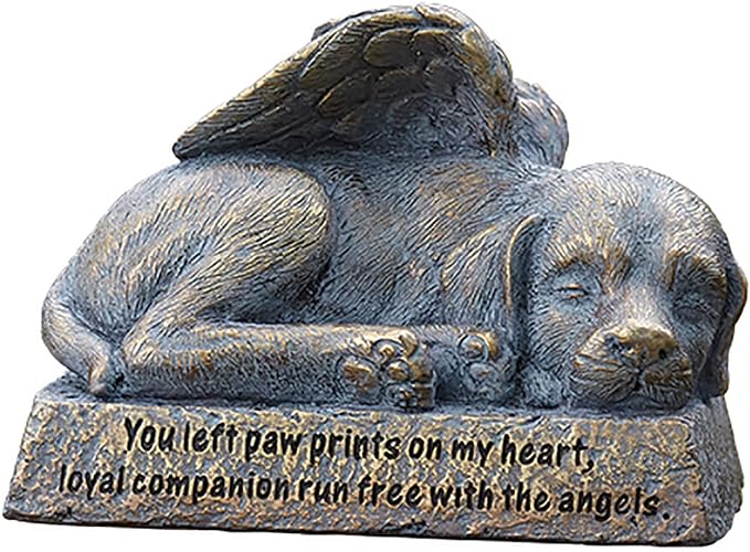 Dog Angel Garden Statue