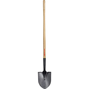 #2 Round Point Shovel 15 Gauge 48" Wood Handle