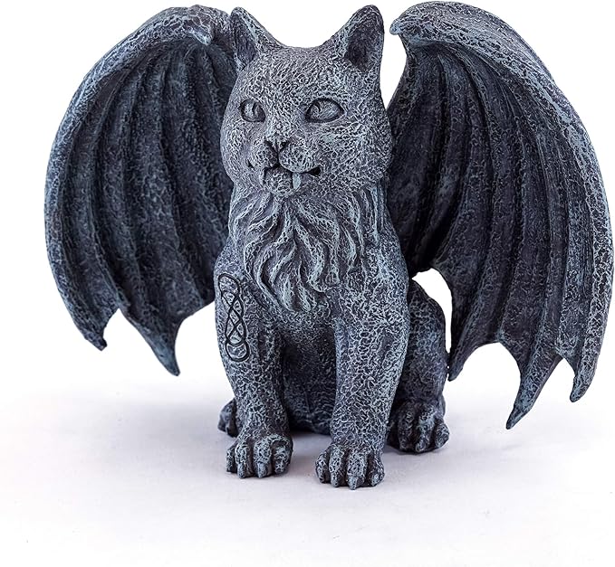Cat Gargoyle with Celtic Infinity Knot Tattoo