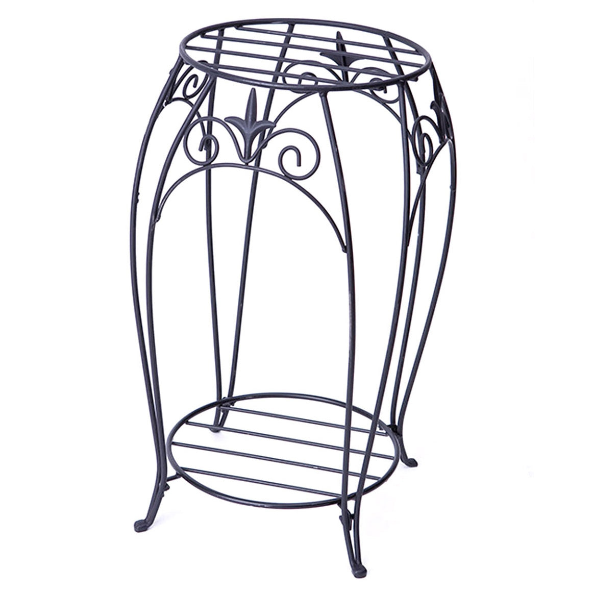 PLANT STAND 20 DBL FINIAL BL