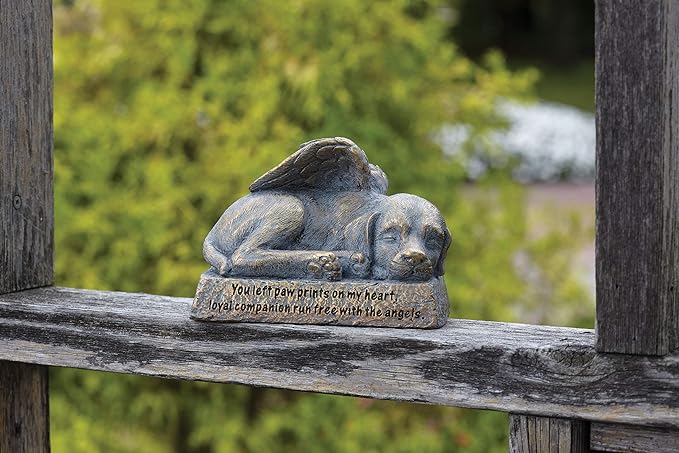 Dog Angel Garden Statue