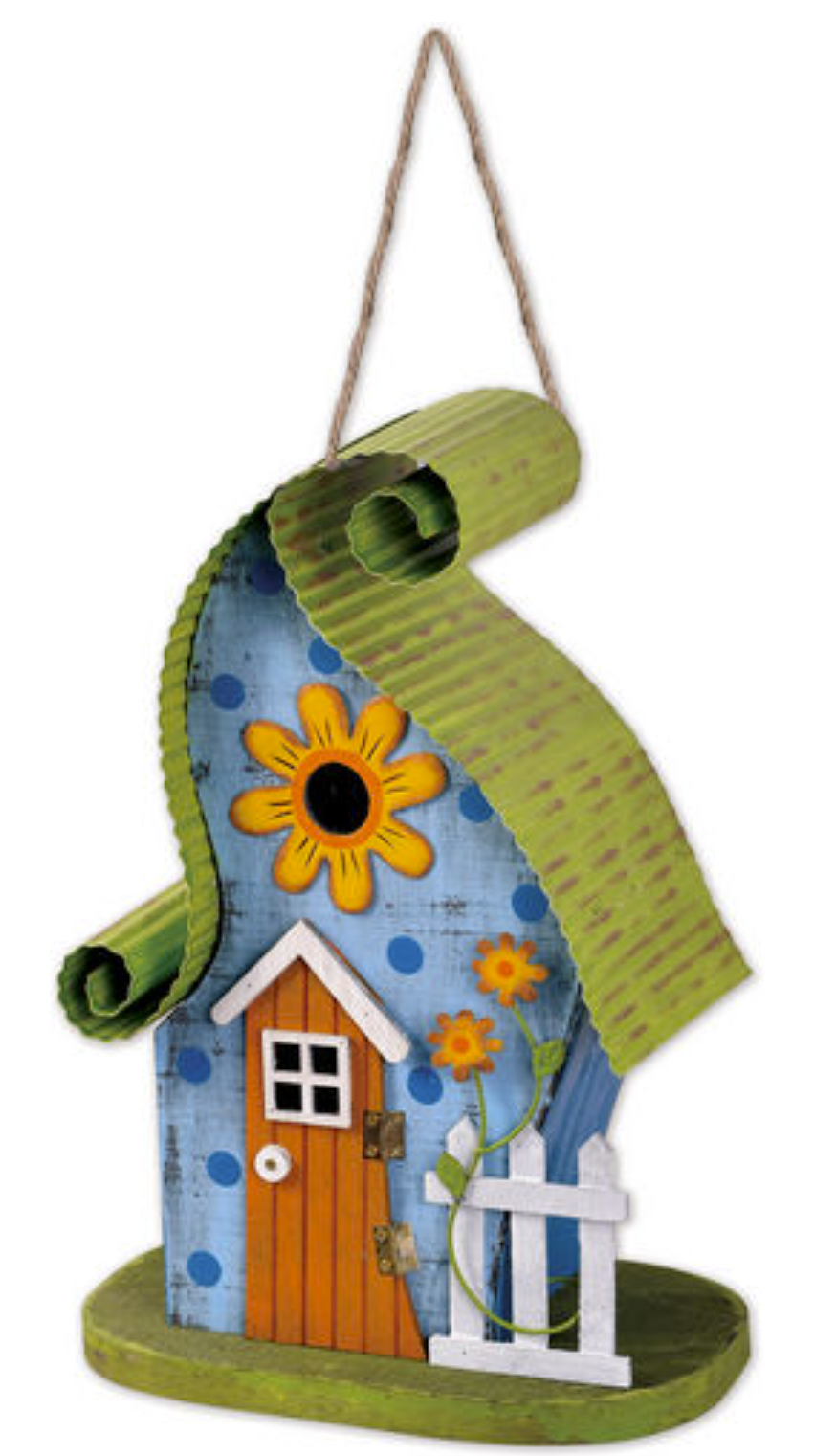 Green/Blue Birdhouse