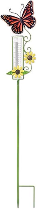Orange Butterfly Rain Gauge
