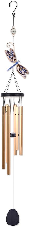 45" Gold Dragonfly Chime