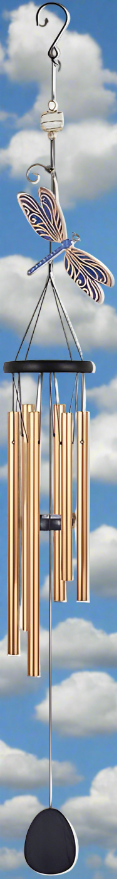 45" Gold Dragonfly Chime