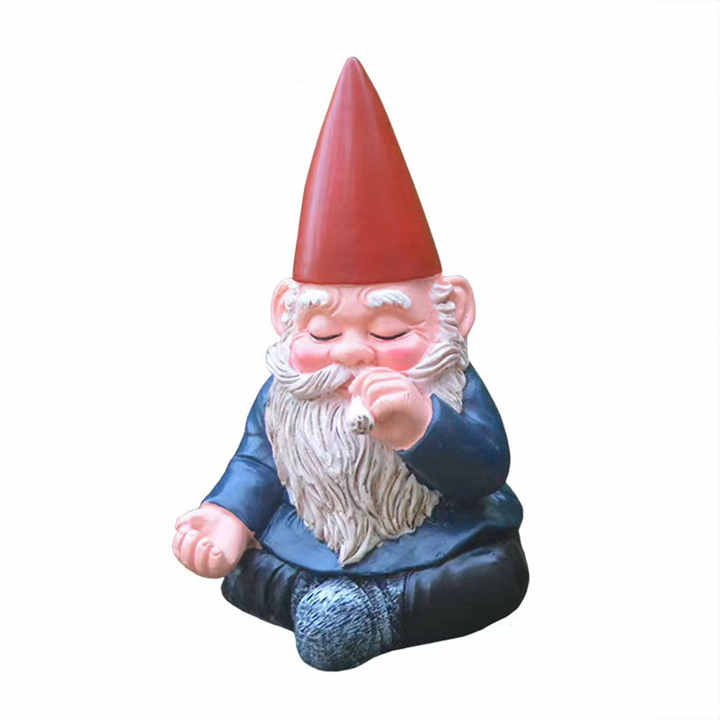 Meditating Smoking Garden Gnome