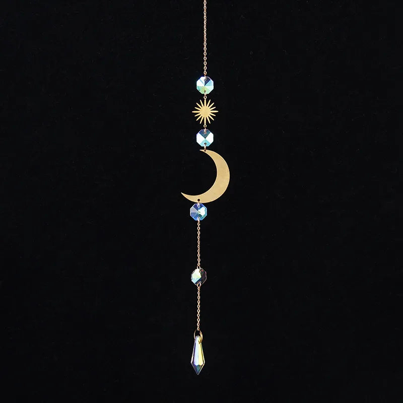 Crescent Moon With Crystal