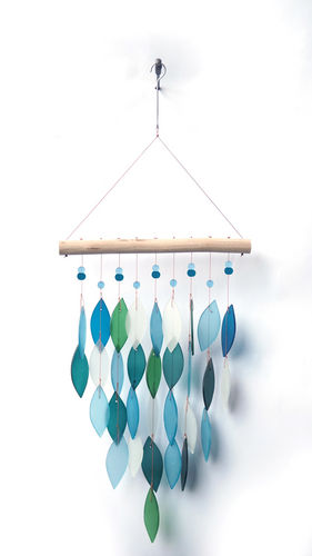 Diamond, Blue Lagoon Sea Glass Wind Chime