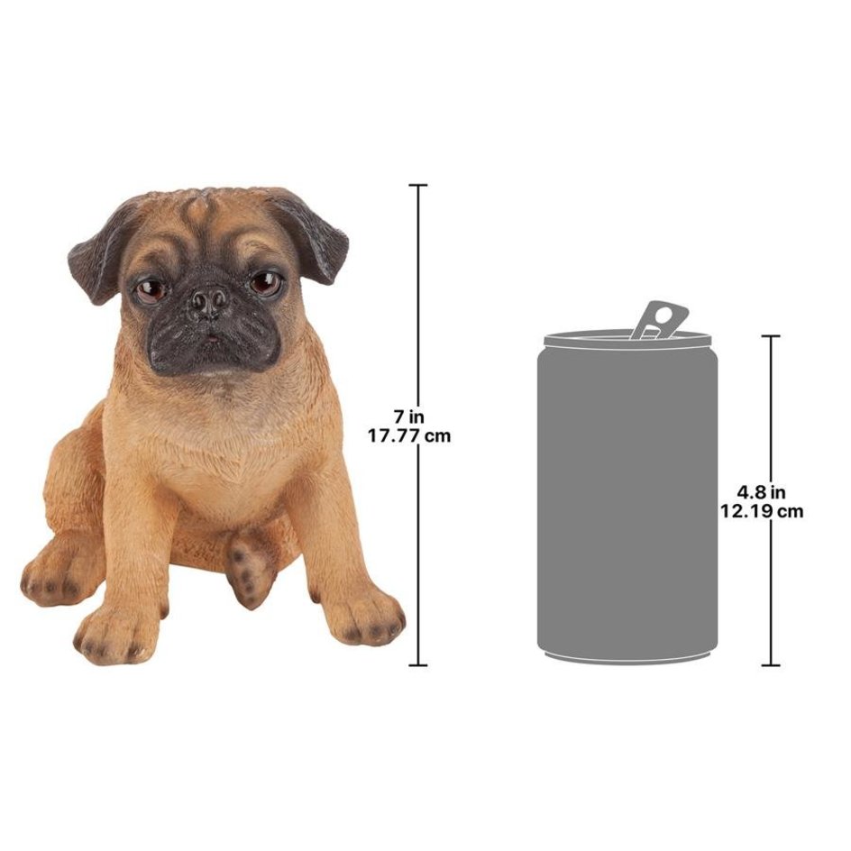 Pug Puppy Partner Collectible Dog Statue