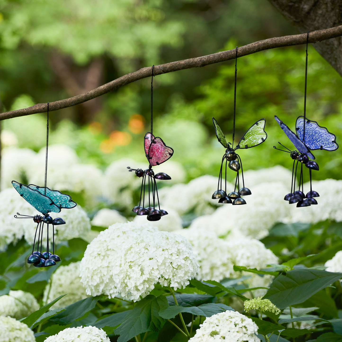 Glass Bouncing Butterfly Jinglers