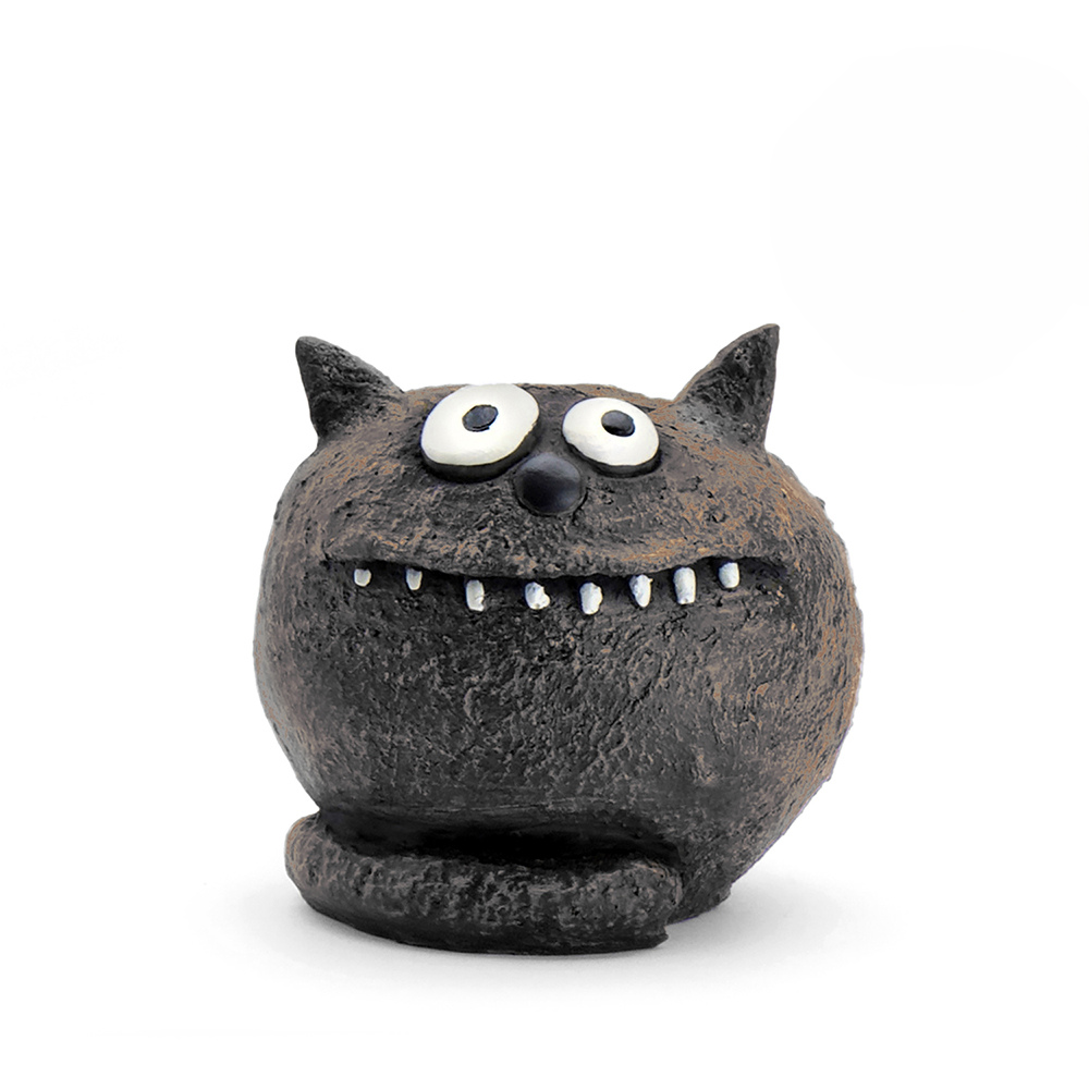 Reggie the Black Cat Planter