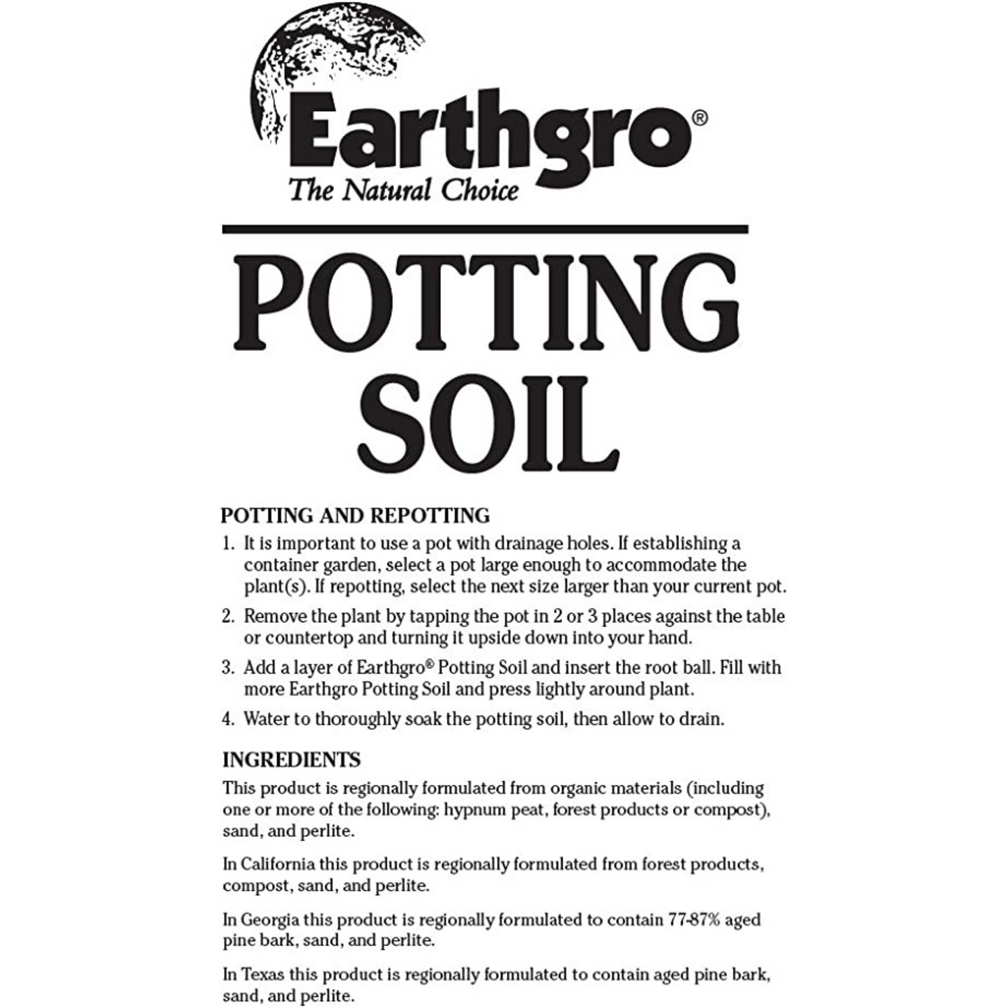 EarthGro Potting Soil | 1 Cu. Ft.