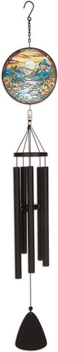 40“ Mountain Stain Glass Wind Chime