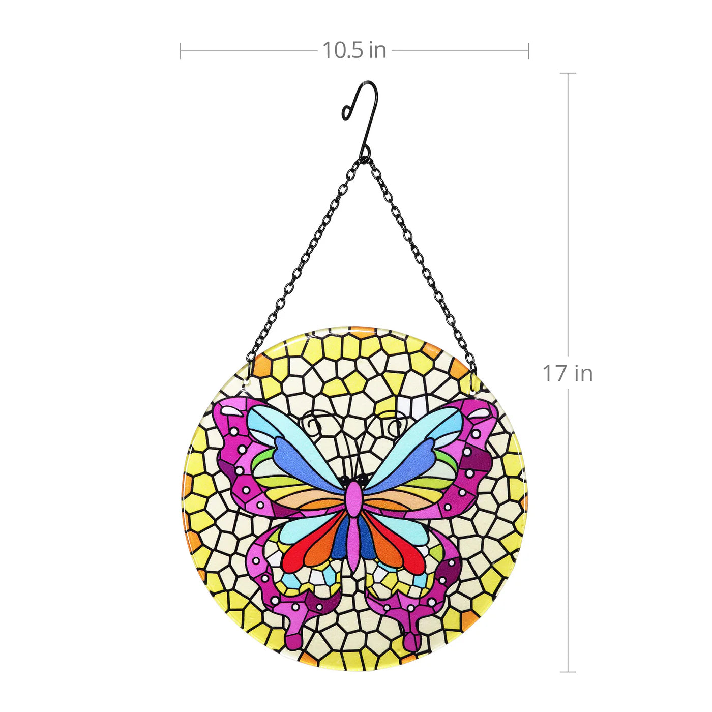 Hanging Mosaic Butterfly Suncatcher