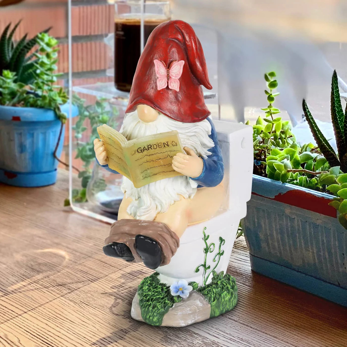 Toilet Timmy LED Gnome Statue