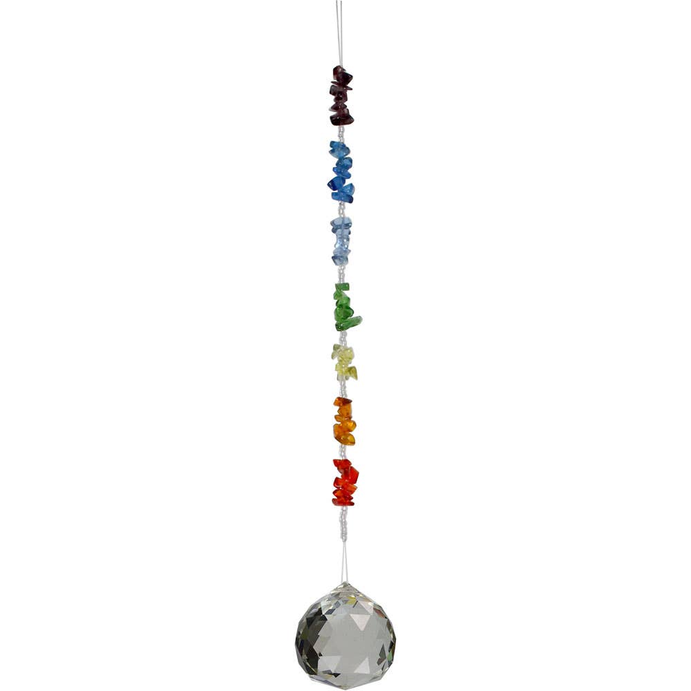Hanging Crystal Chips Stone Chakra (Each)