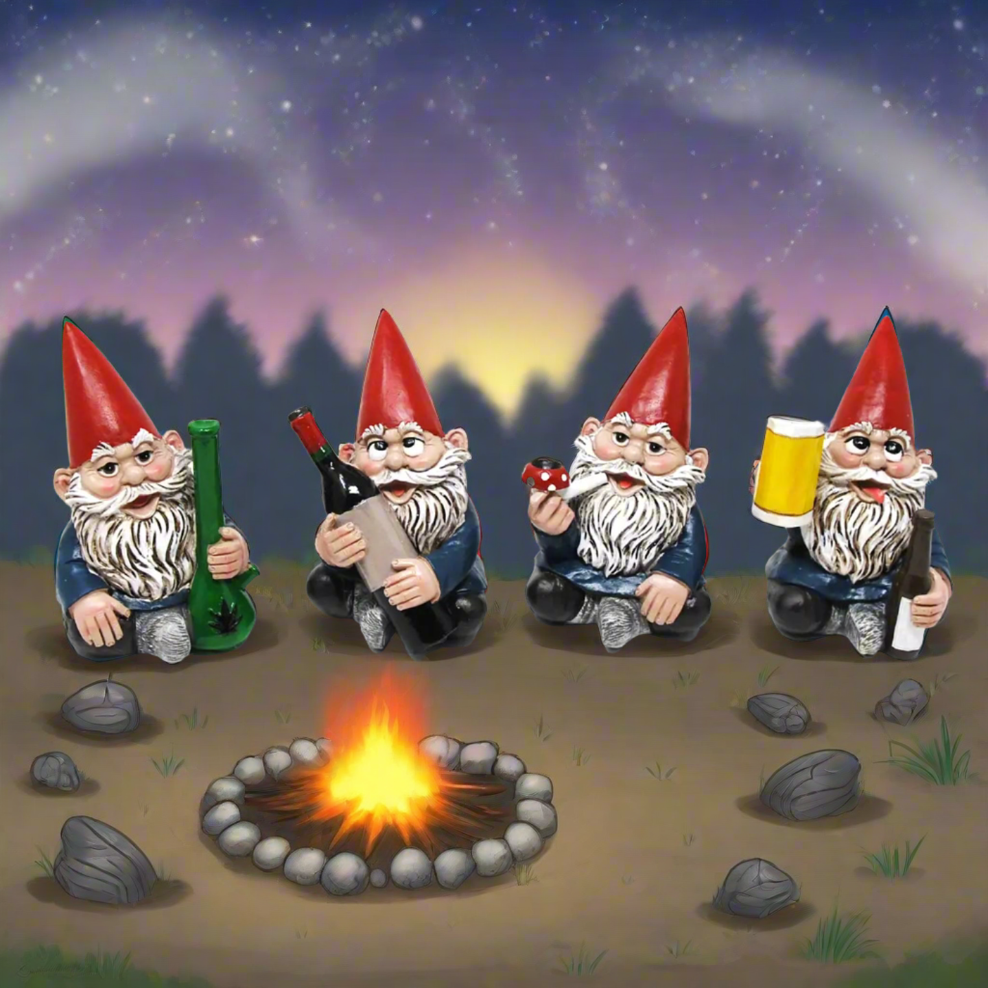Happy Time Bunch Mini Gnome Assorted – Rock Gardens Happy Time Bunch Mini Gnome Assorted – Rock Gardens