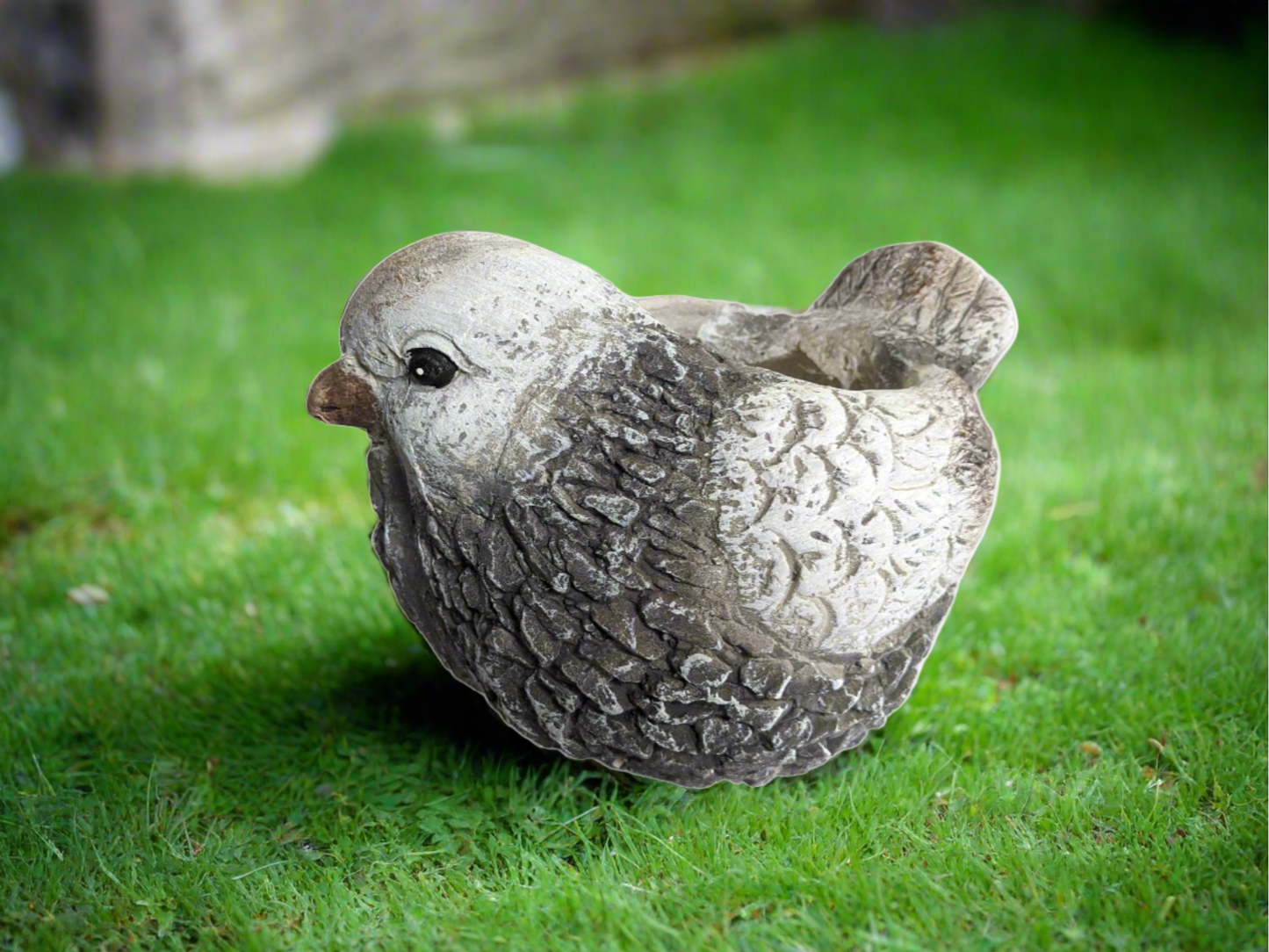 Planter Stone Bird Small