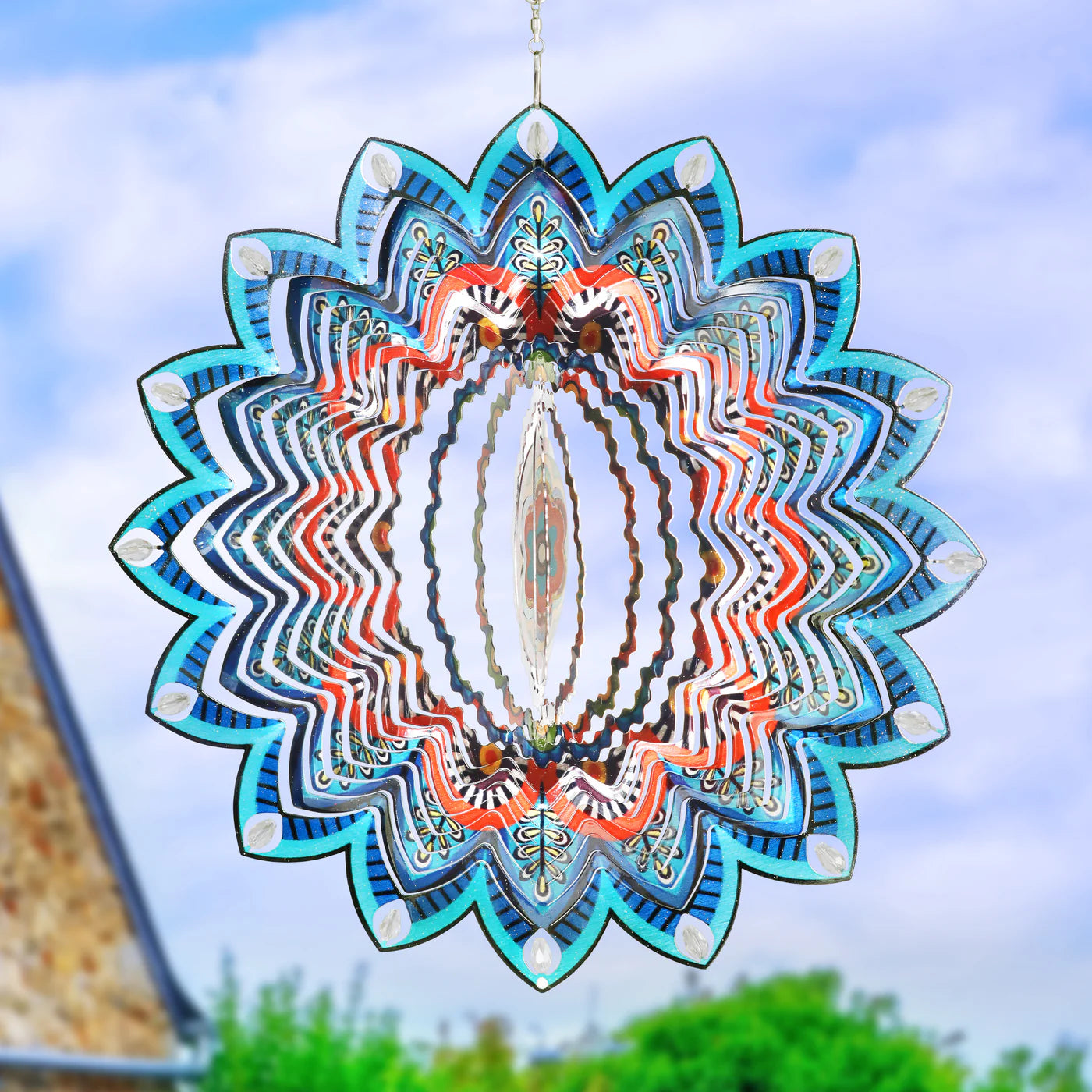 Laser Cut Colorful Mandala Spinner