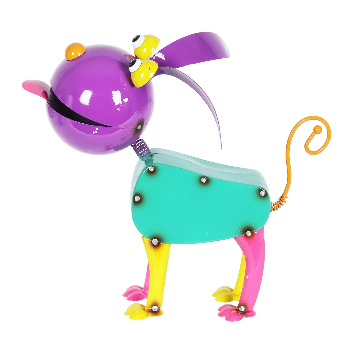 Bright Metal Dog Statuary