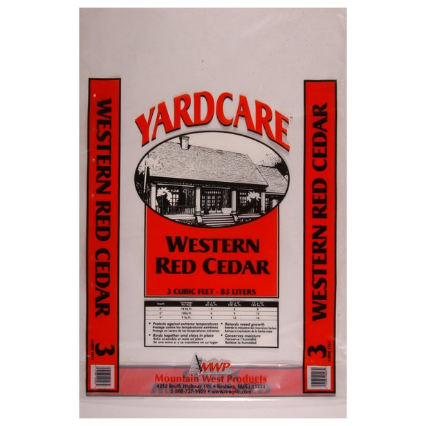 Western Red Cedar Mulch 3 Cu. Ft. Bags