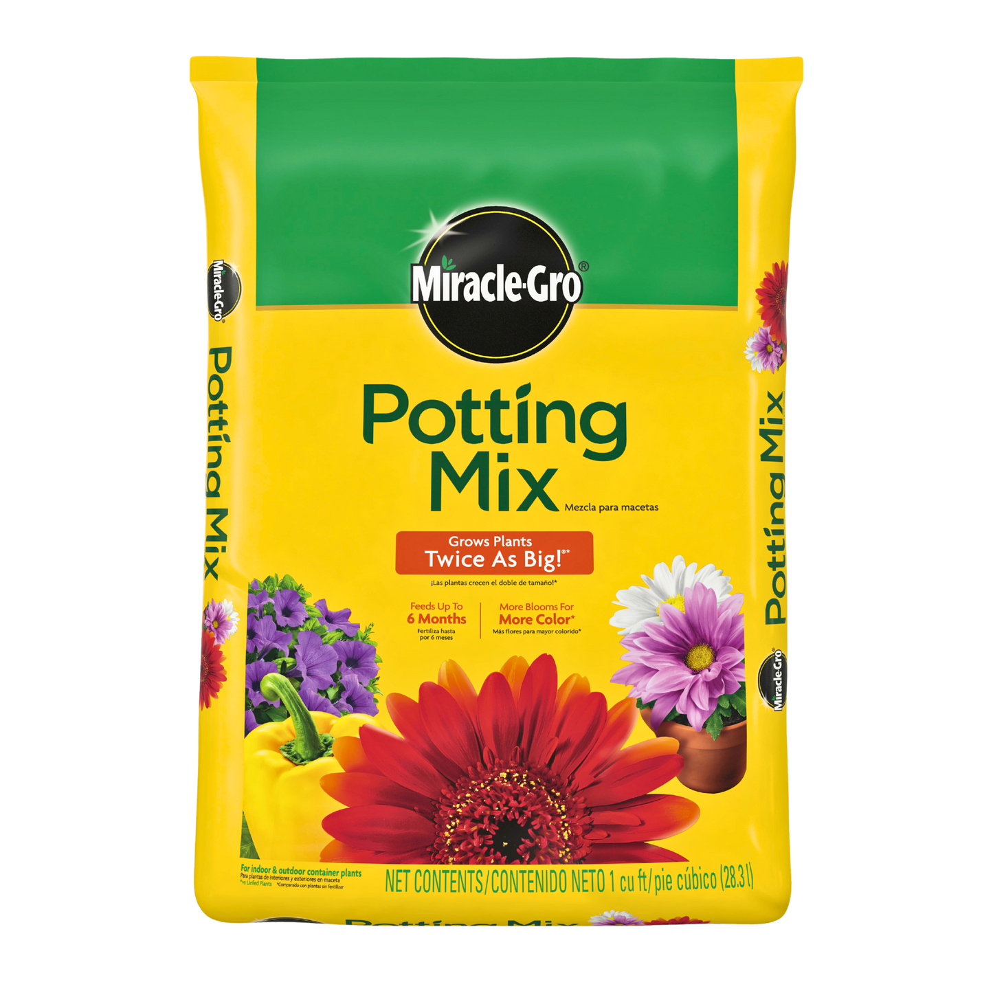 Miracle-Gro Potting Mix | 1 Cu. Ft. Bag Soil