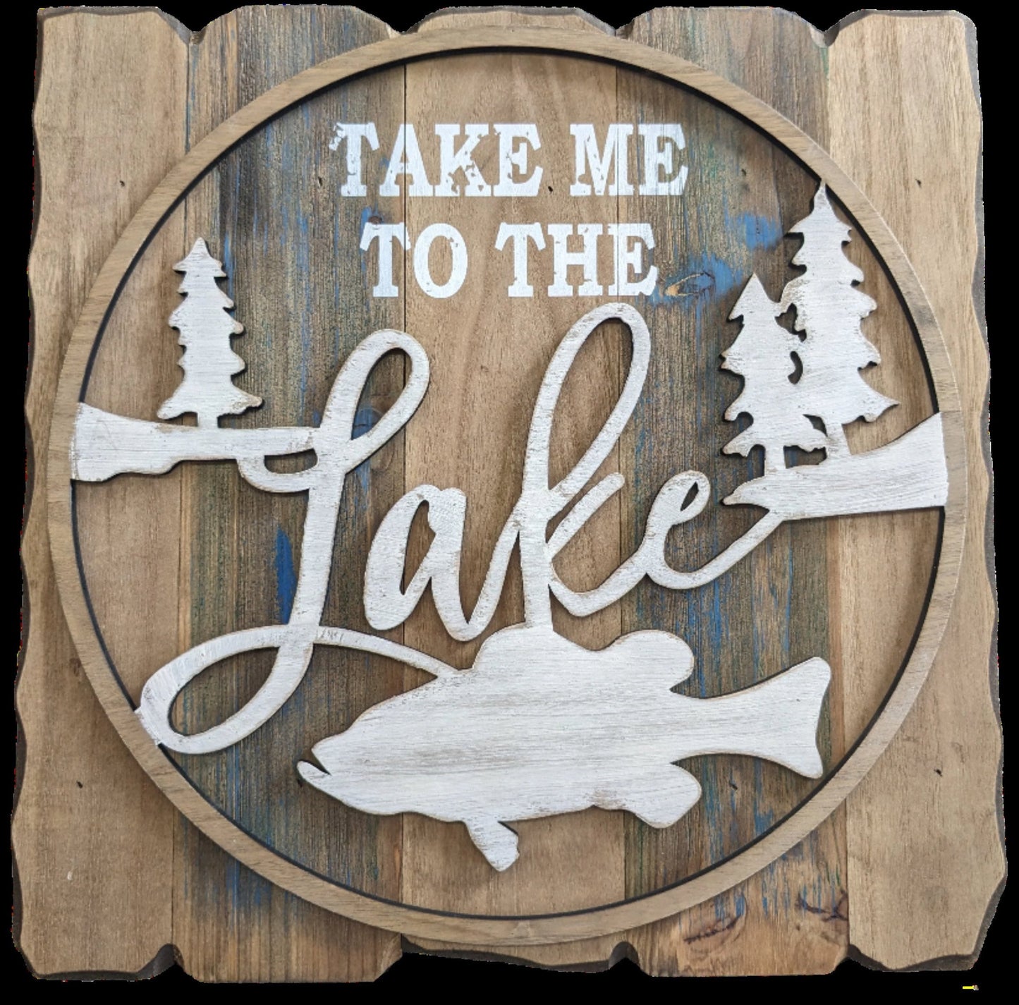 Take Me To The Lake Sign