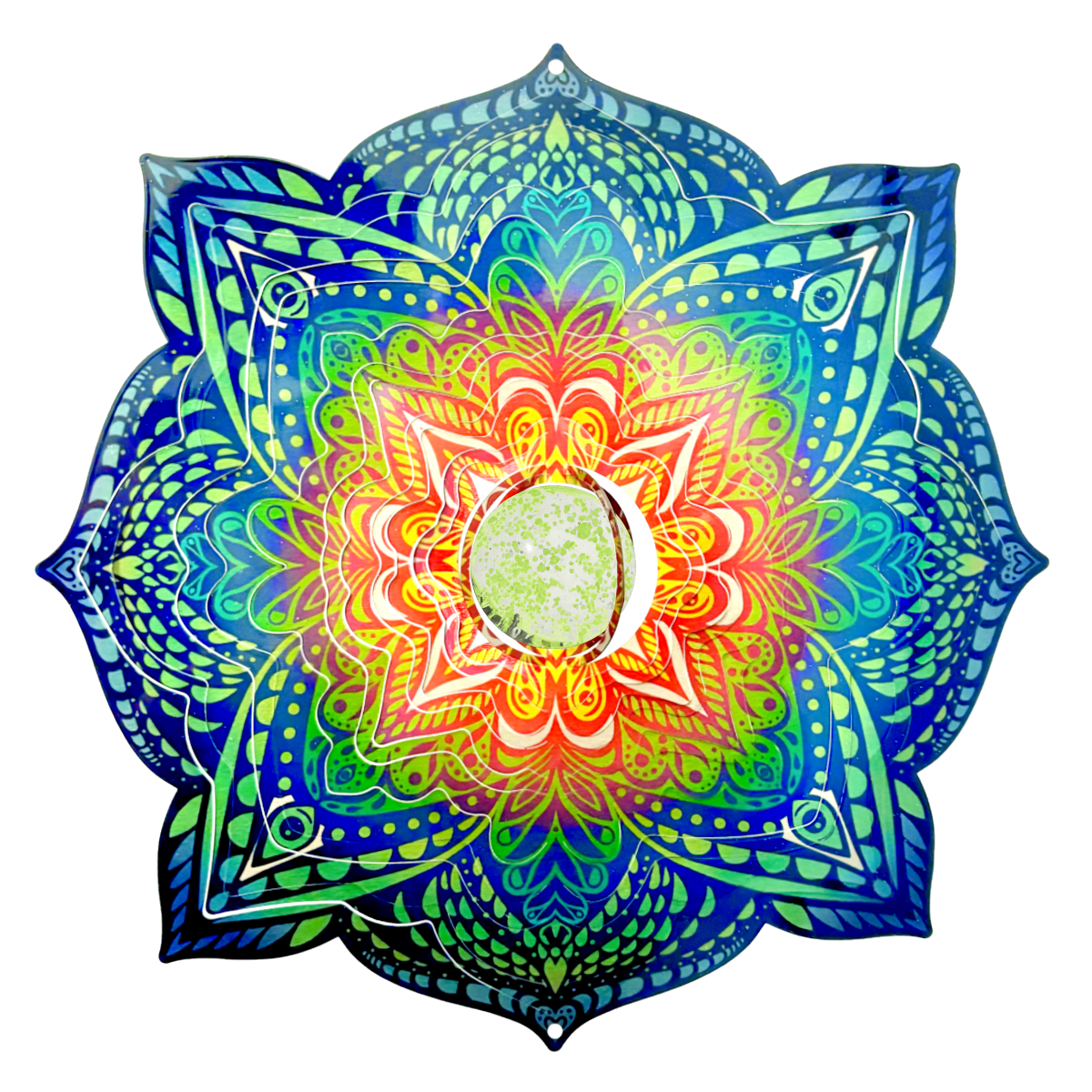 Glow Mandala - Large Wind Spinner