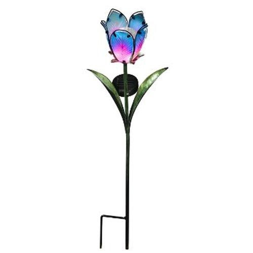 Solar Tulip Stake-Blue/Pink