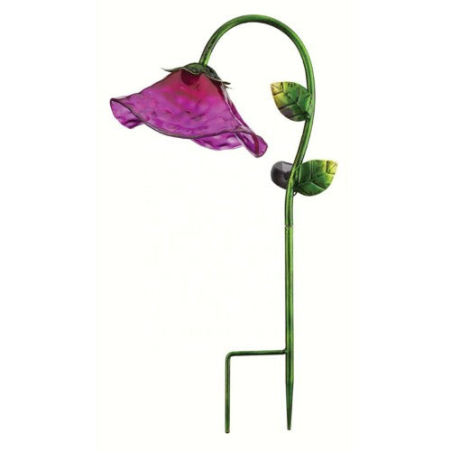 Purple Solar Bell Flower Stake