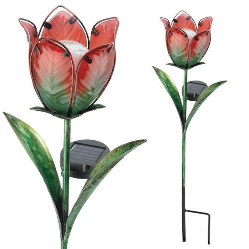 Solar Tulip Stake - Red/Green