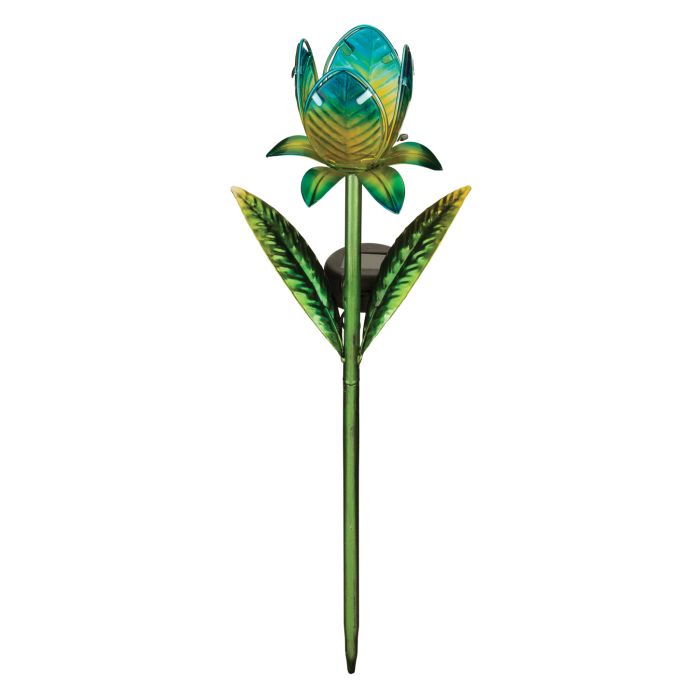 Mini Solar Garden Stake Blue Tulip