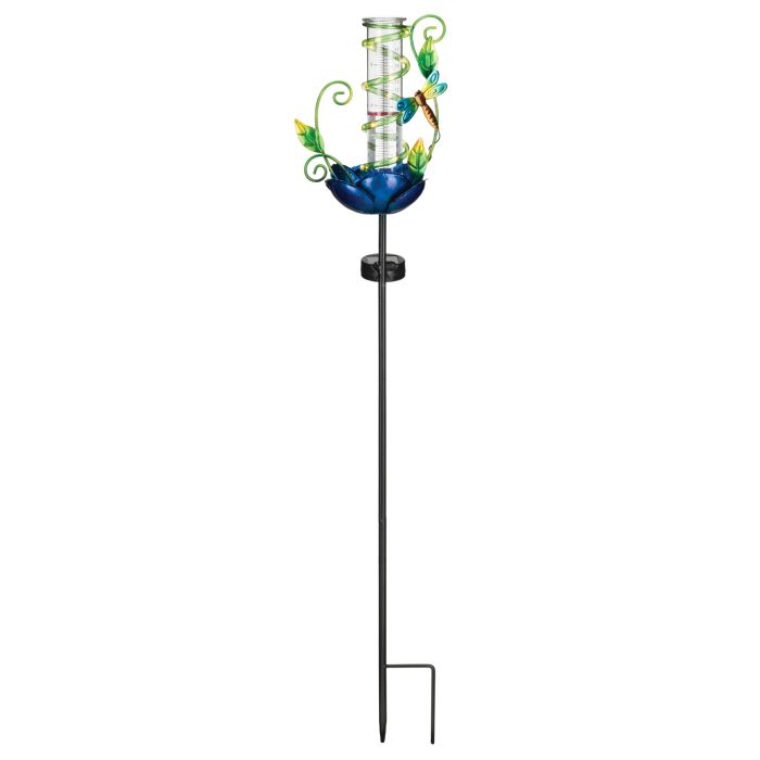 Rain Gauge Solar Stake-Dragonfly