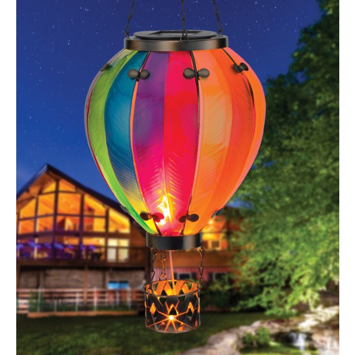 Hot Air Balloon Solar Large Rainbow